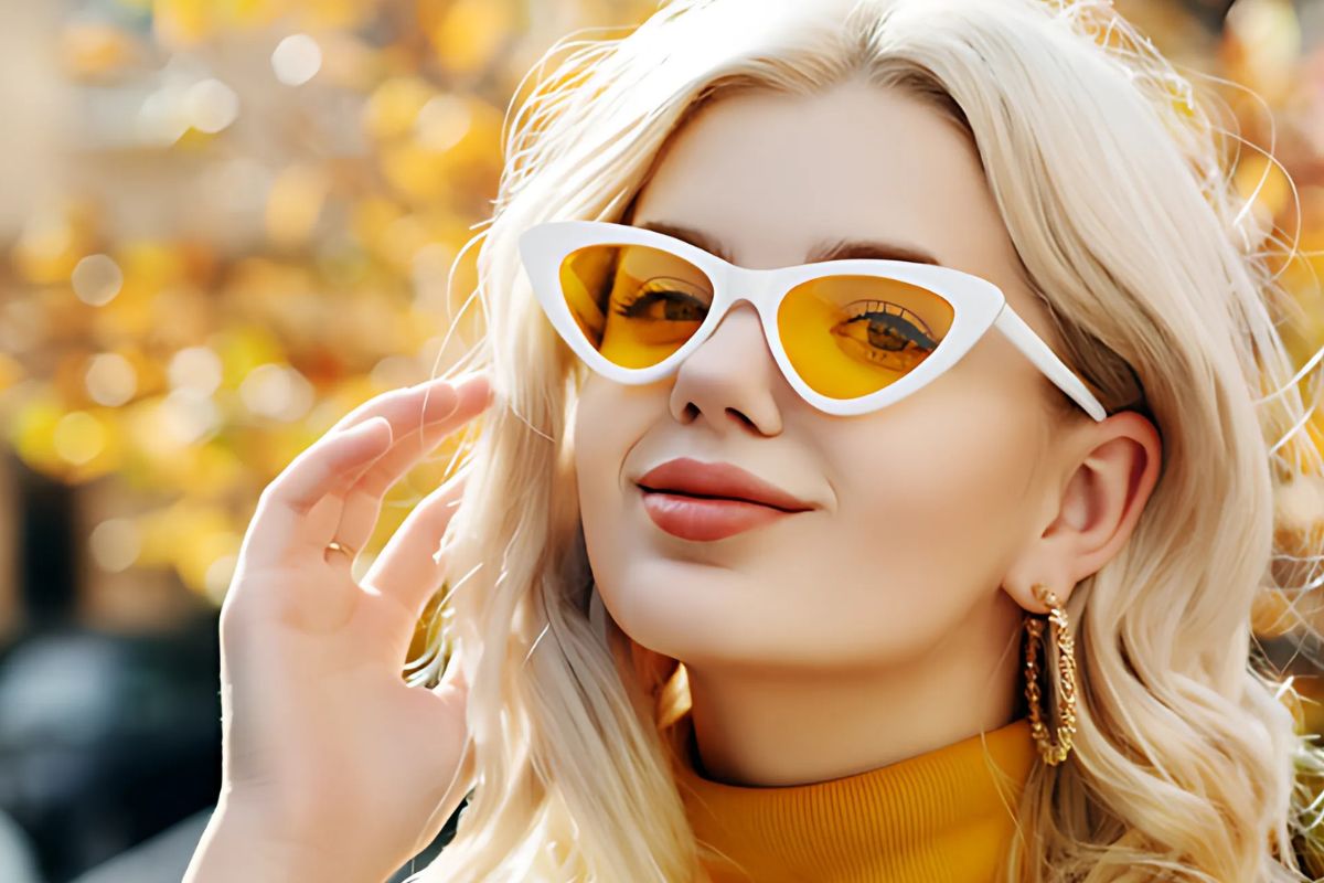 Cat-eye Sunglasses on Round Face